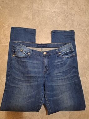 Rock & Republic Dark Blue Berlin Jeans Size 14